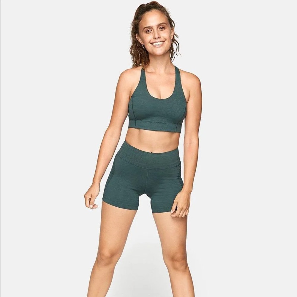 Outdoor Voices Doing Things bra- evergreen